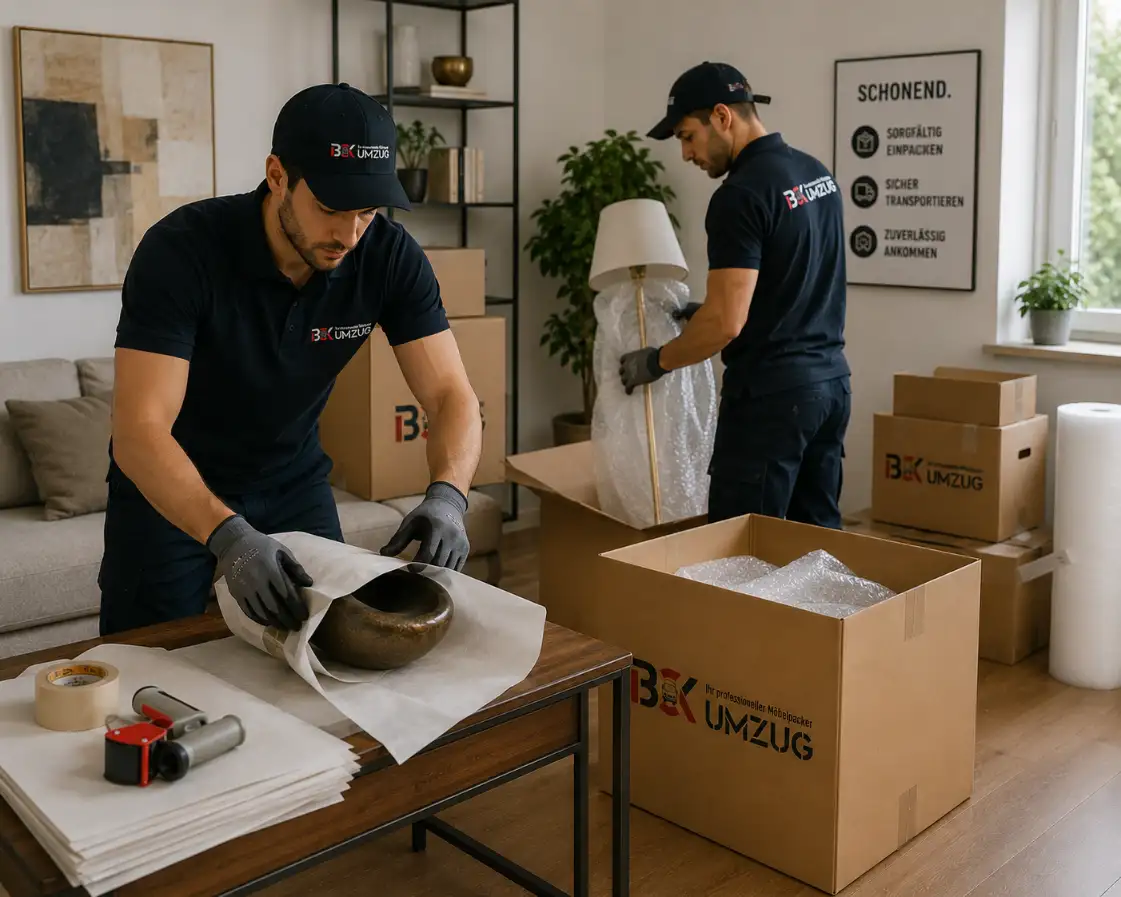 Einpackservice in Wien – BCK Umzug verpackt Möbel, Geschirr und Elektronik